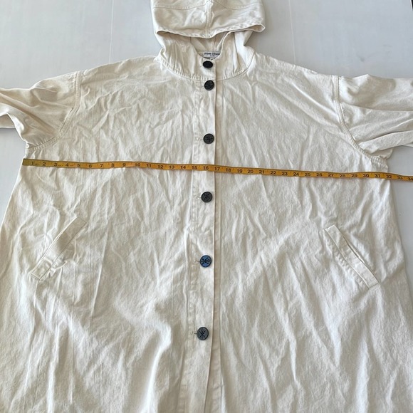 Opening Ceremony ONE SIZE (Oversized) Beige Hooded Elastic Cuffs Trench Coat - Picture 3 of 9